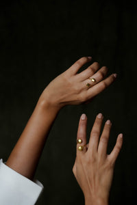 Kin De'anma brass jewellery close-up detail handcrafted artisan India brand