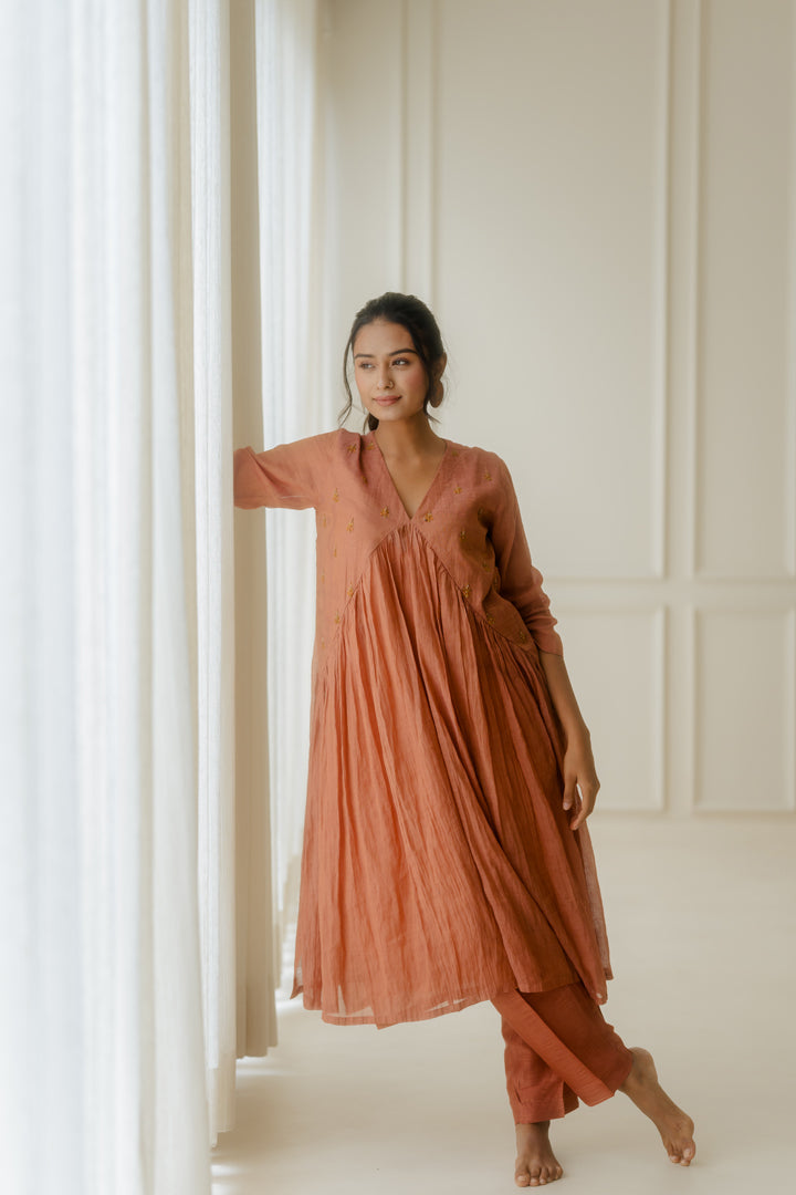 Rusty Elegance Kurta Set