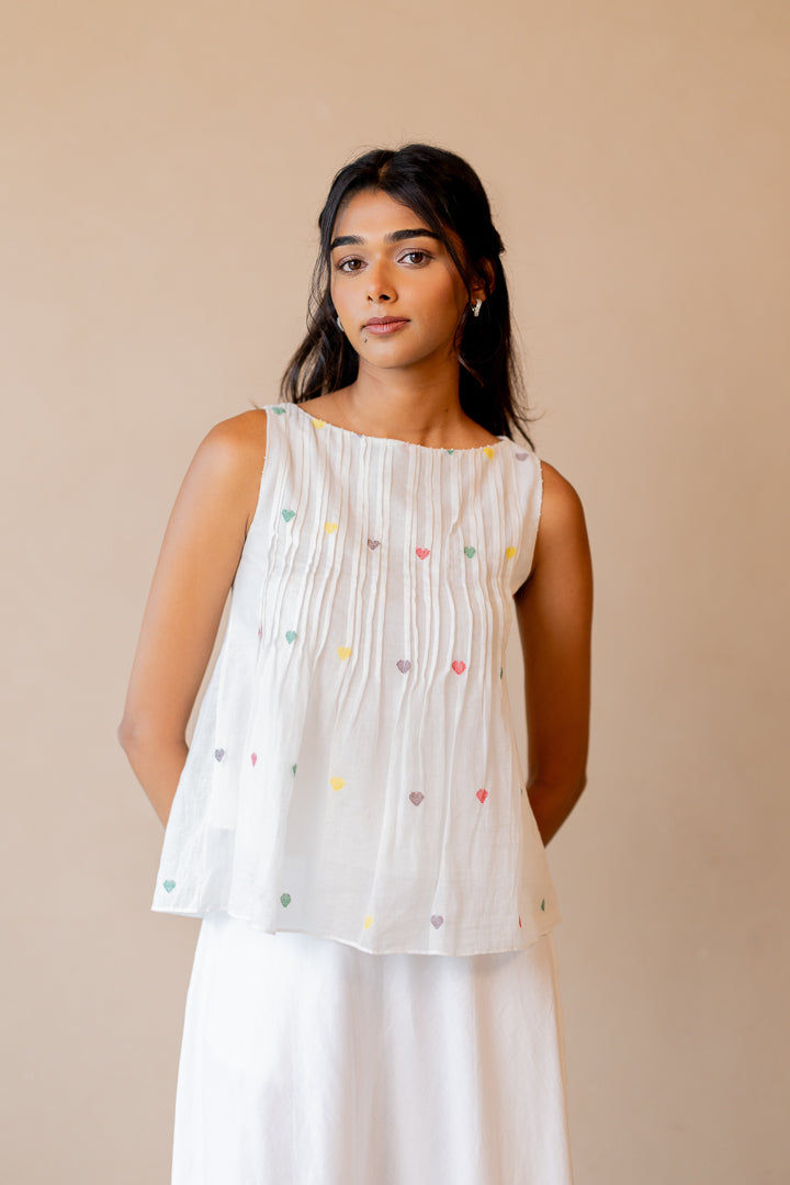 Noor top women's handcrafted cotton artisan India sustainable ethical fashion