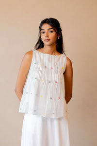 Noor top women's handcrafted cotton artisan India sustainable ethical fashion