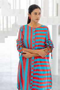 Poppy and Blue Stripe Co-Ord