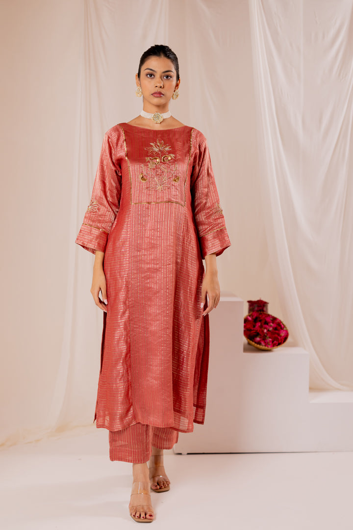 Ivara Kurta Set with Chanderi Dupatta
