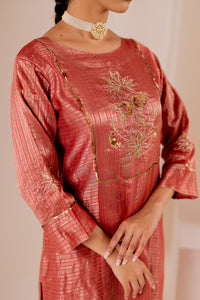 Ivara Kurta Set with Chanderi Dupatta