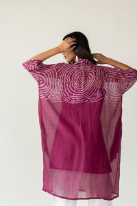 Berry Swirl Bandhani Tunic