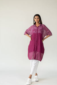 Berry Swirl Bandhani Tunic
