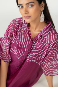 Berry Swirl Bandhani Tunic