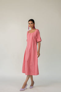 Blush Panelled Dress