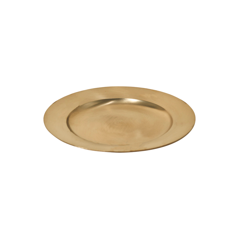 Deep bronze rice plate handcrafted kansa traditional toxin-free tableware Indian kitchen Mitti Lifestyle
