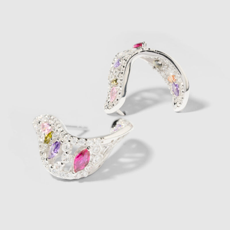 Colorful crescent Hoops