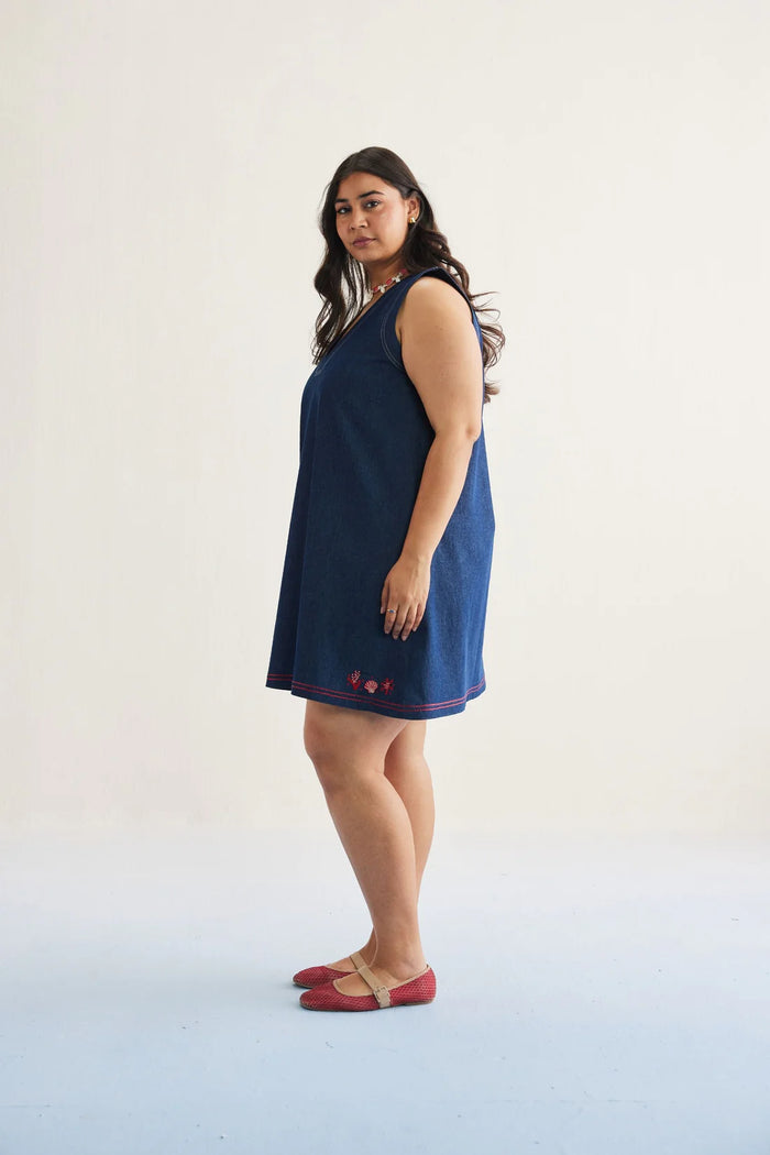 Deep Blue Sustainable Denim Dress