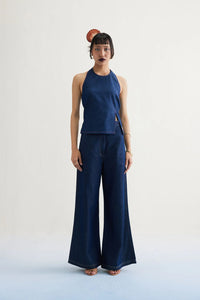 Deepwater Denim Halter Top