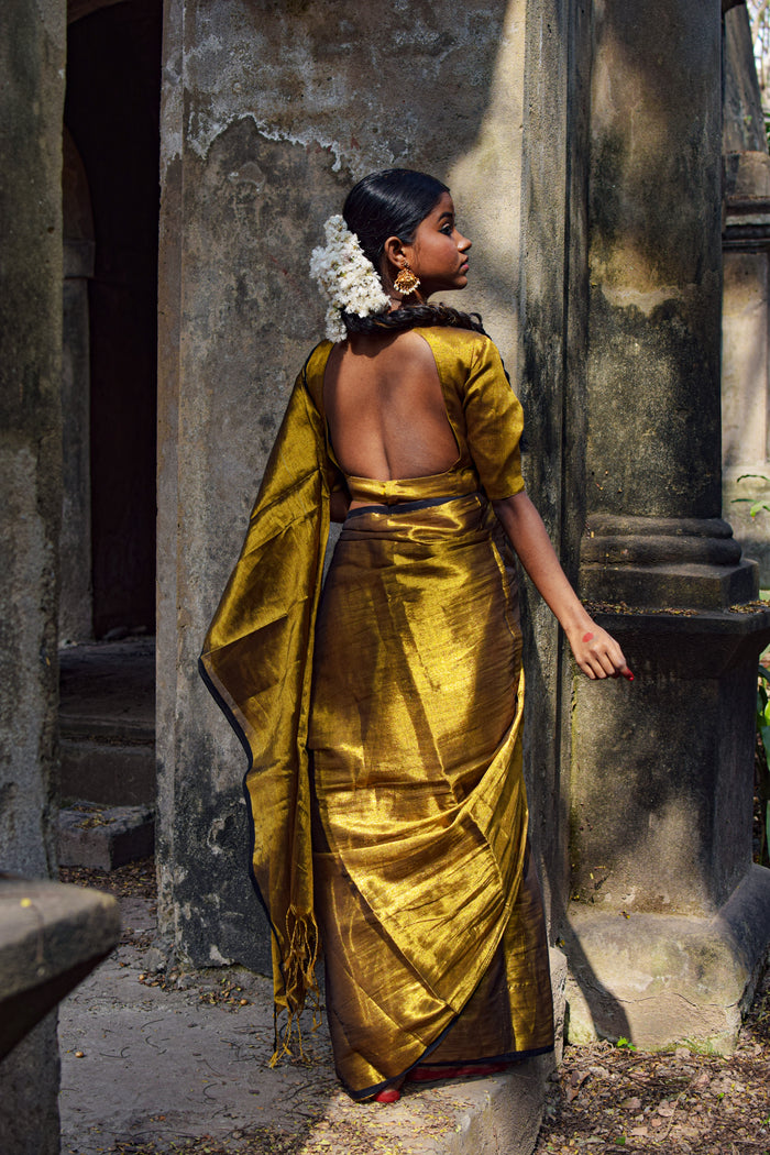 DIL SONA HAI I GOLD TISSUE DESIGNER BLOUSE