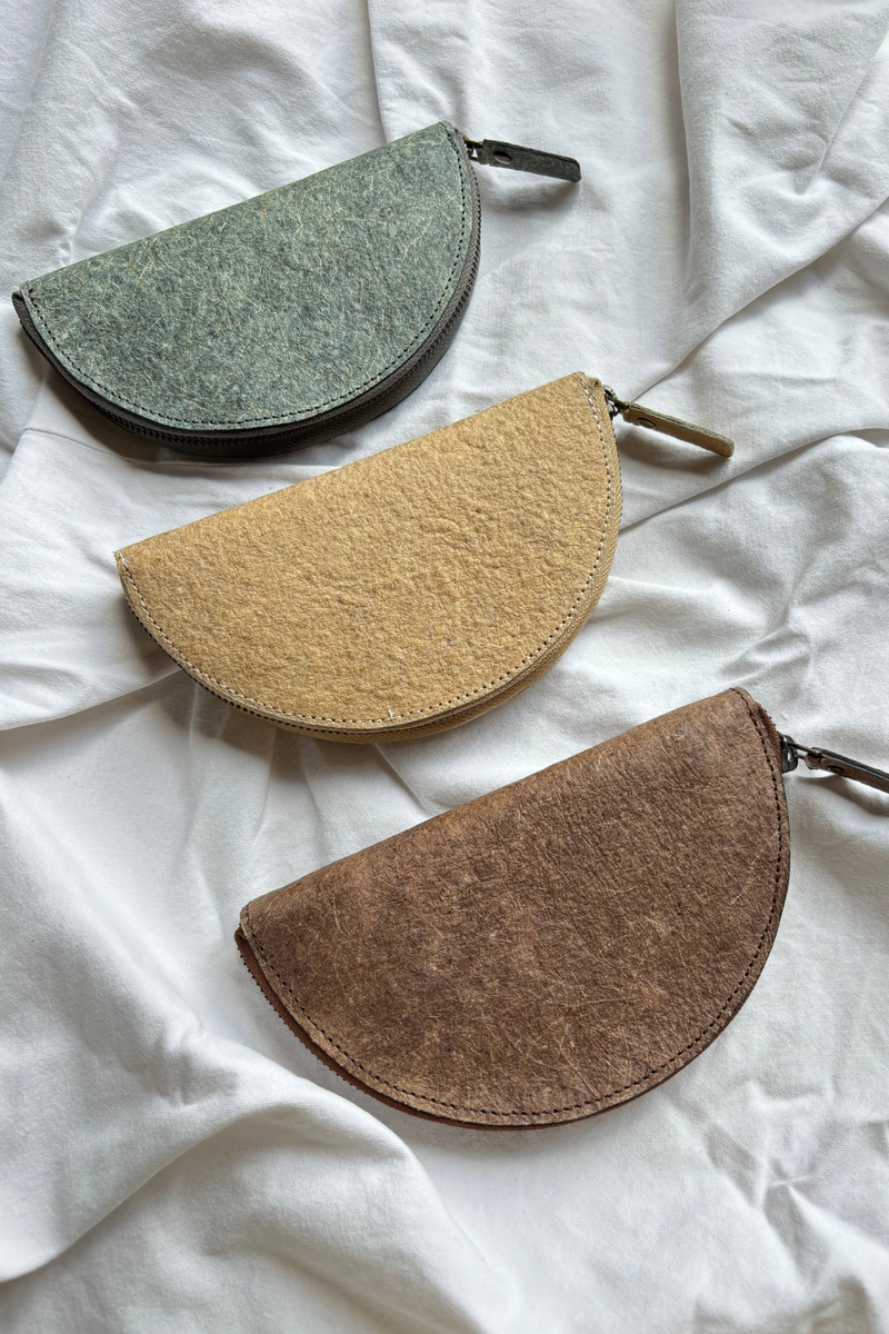 Half Moon Pouch Vegan Coconut Leather