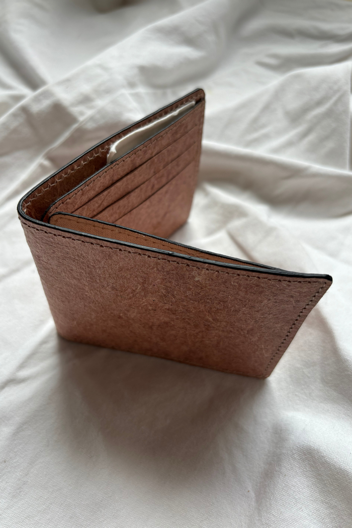 Slim Wallet Vegan Coconut Leather