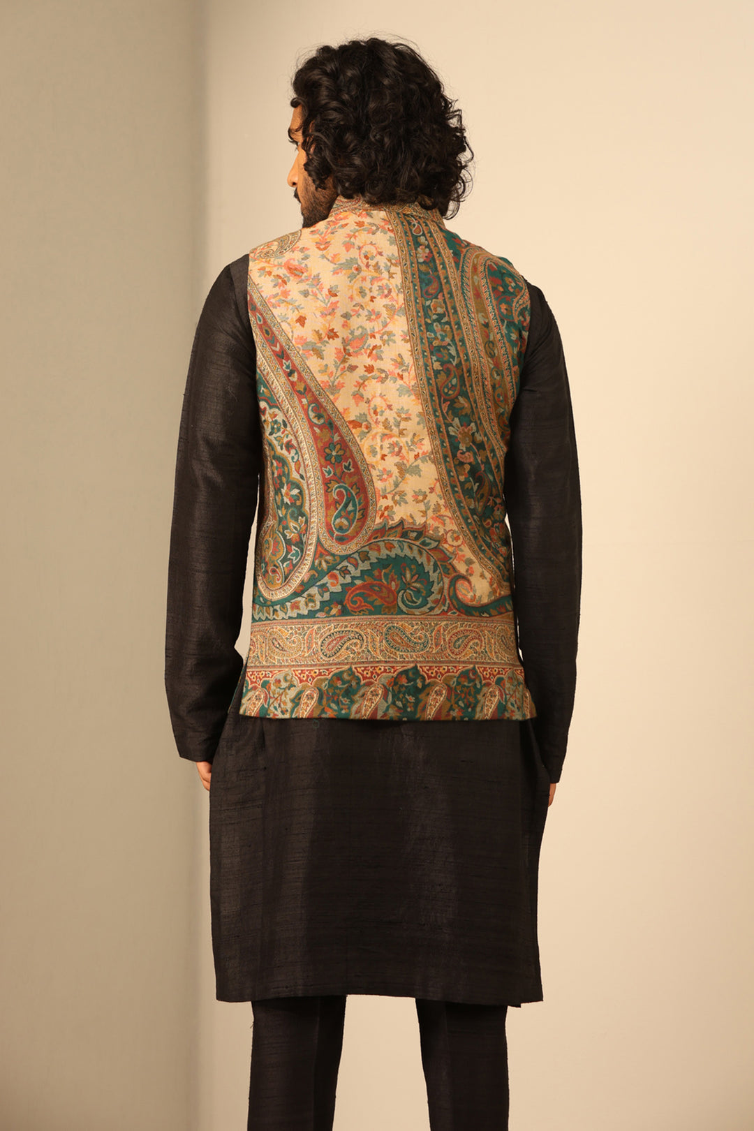 Amav Fine Wool Silk Waist Coat