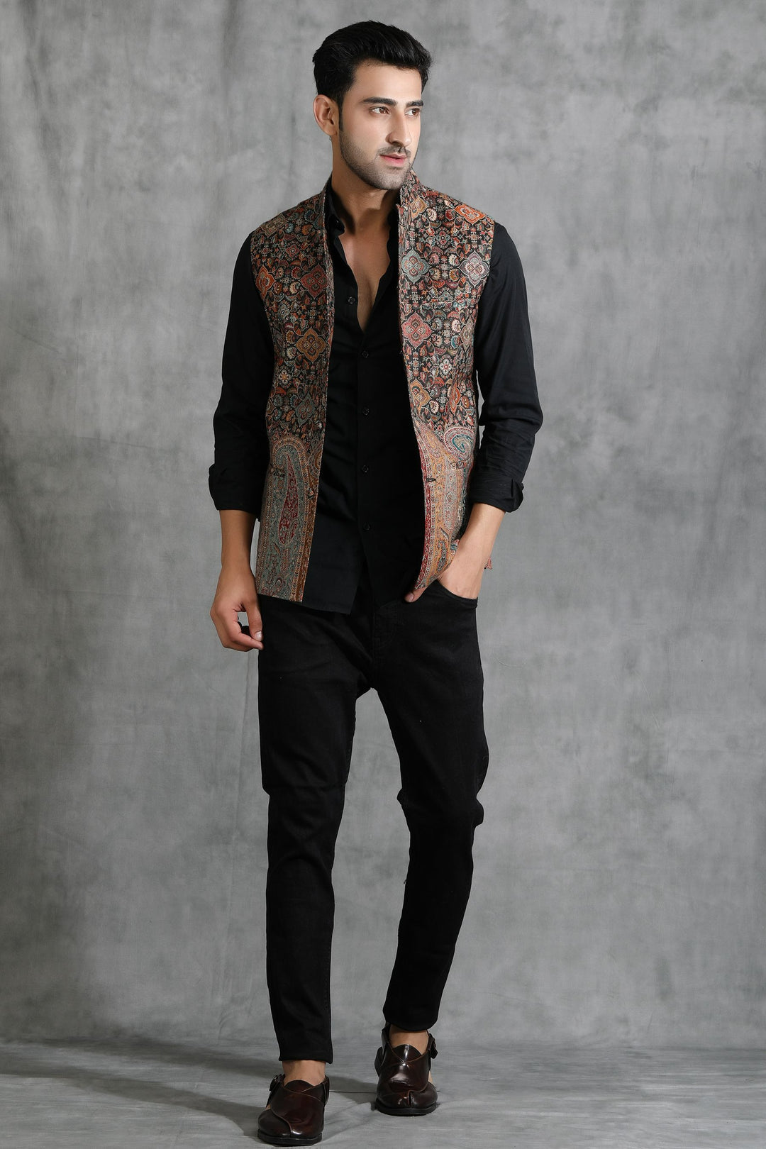 Vintage Waist Coat With Paisley Design