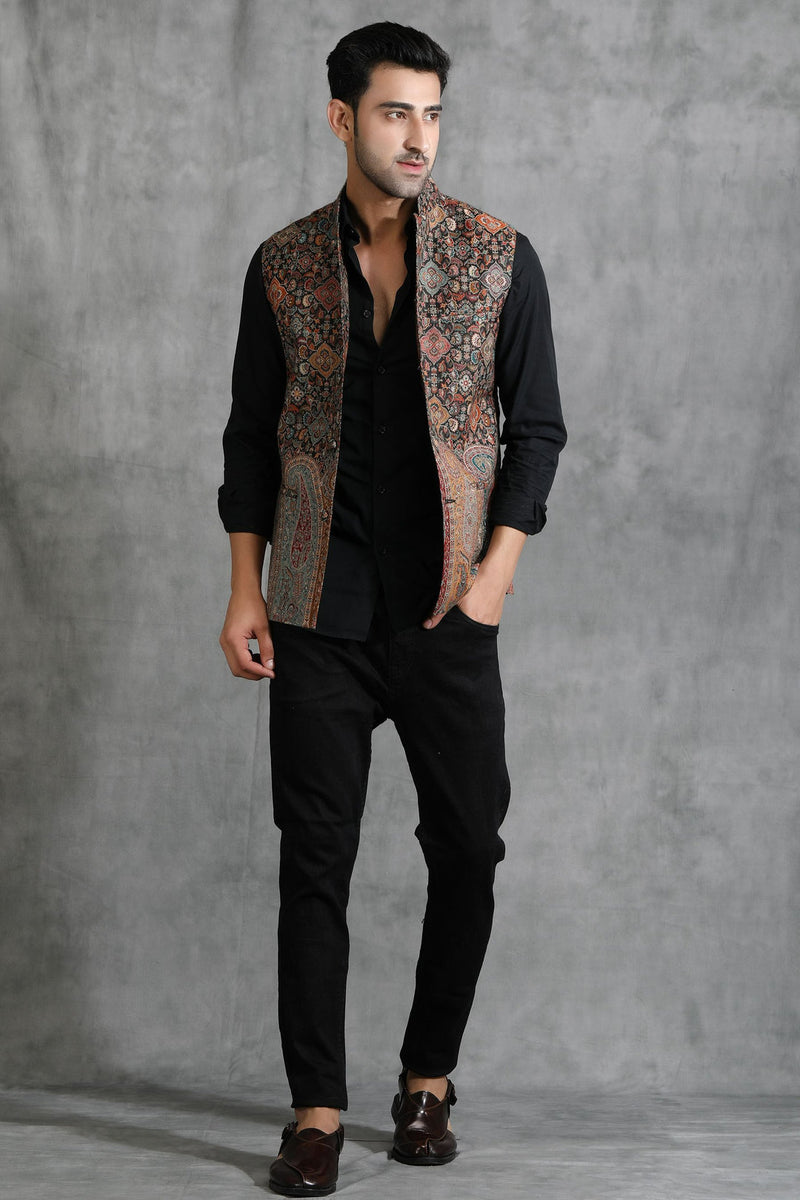 Vintage Waist Coat With Paisley Design