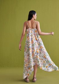 Golden Garden Lyocell Maxi Dress