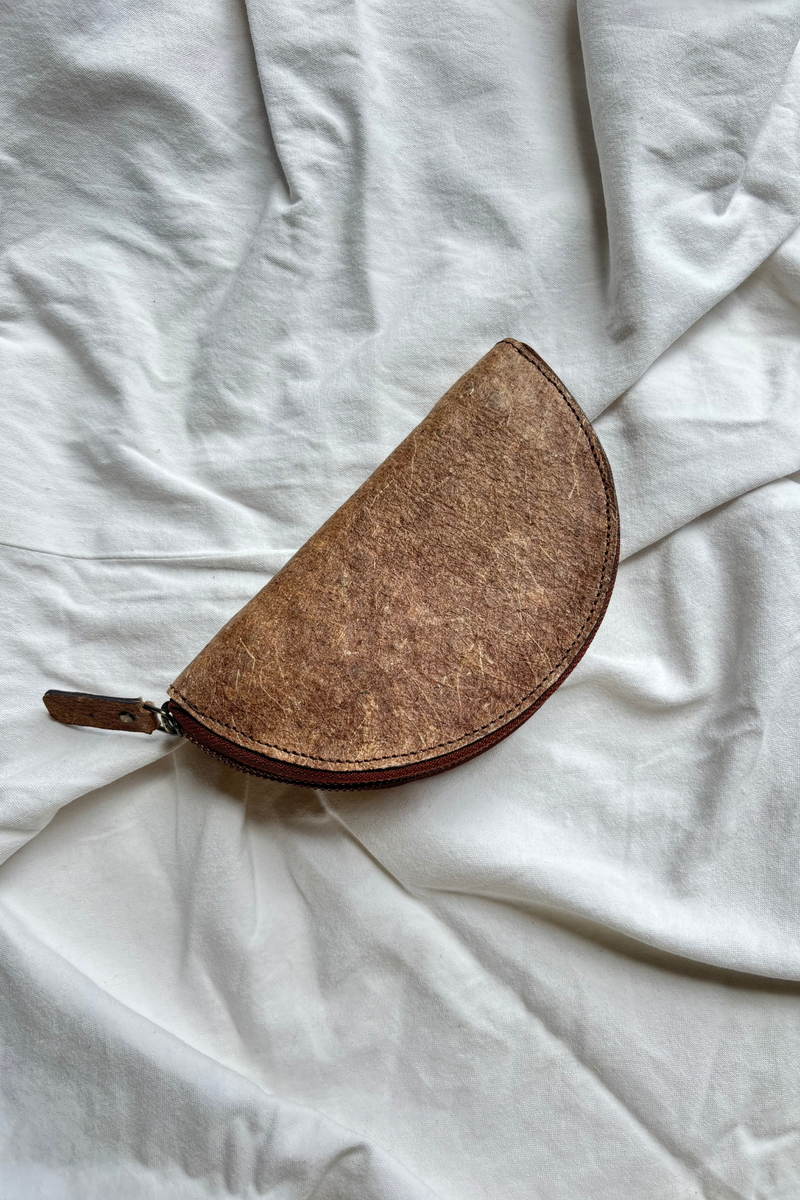 Half Moon Pouch Vegan Coconut Leather