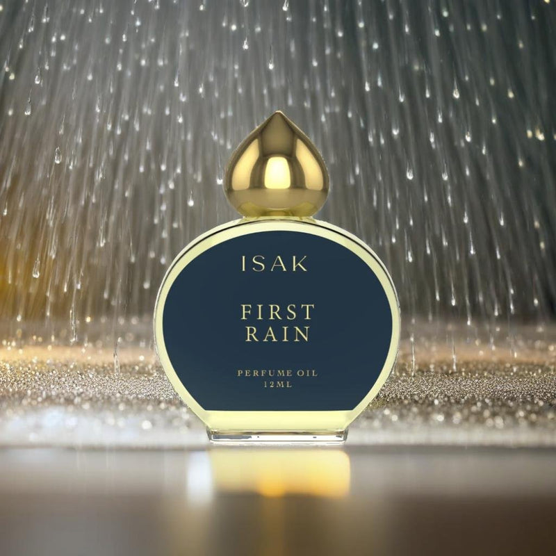 First Rain Attar isak natural perfume oil — pure petrichor earthy monsoon attar, sustainable 12ml