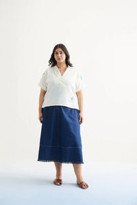 Free As The Ocean Handwoven Twill Top