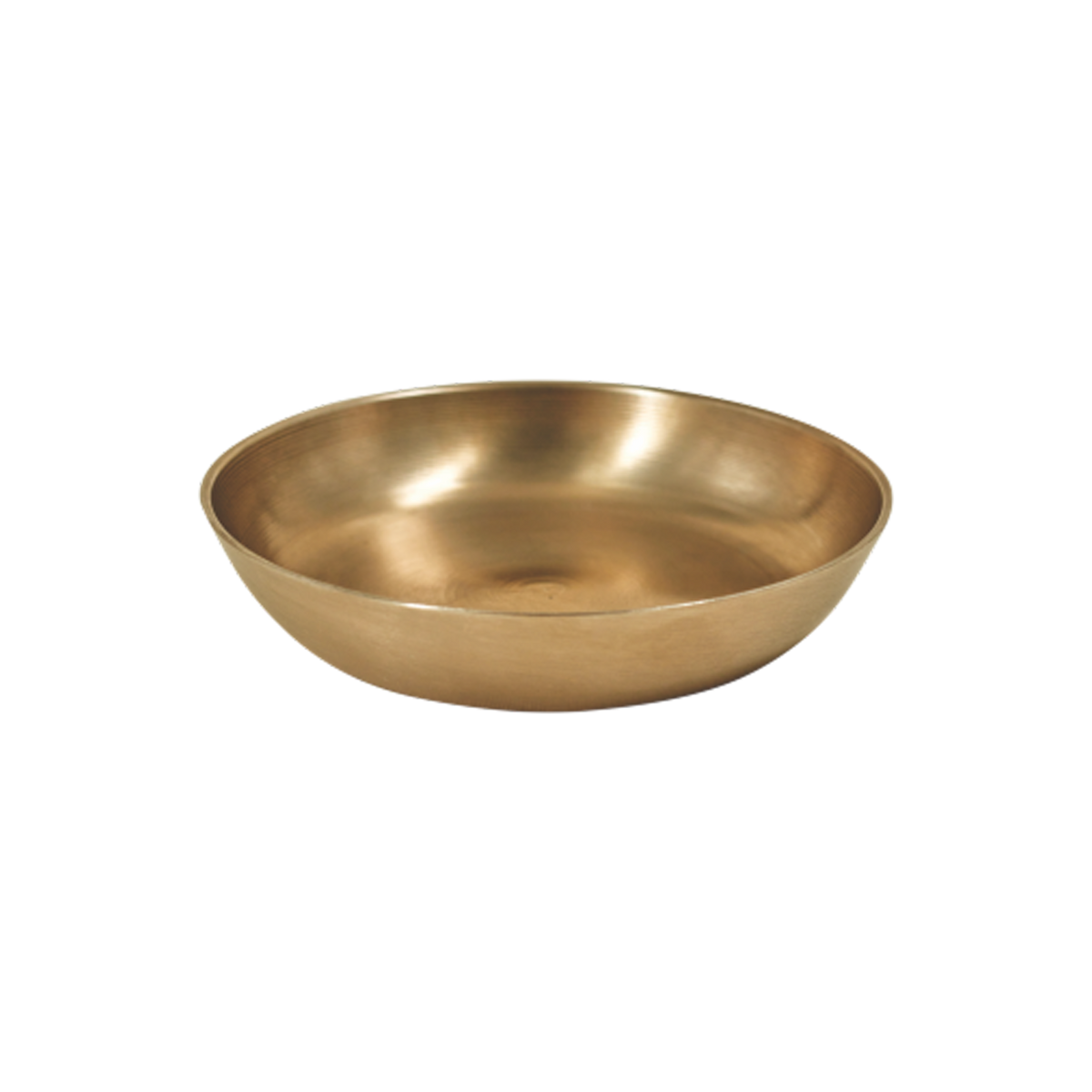 Deep bronze halva plate handcrafted kansa traditional toxin-free tableware sweets Mitti Lifestyle