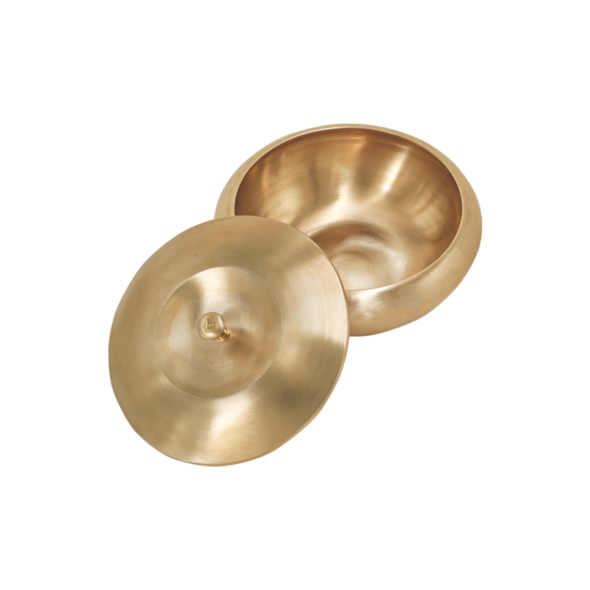 Apple shaped bronze handi with lid handcrafted kansa traditional toxin-free cookware Mitti Lifestyle