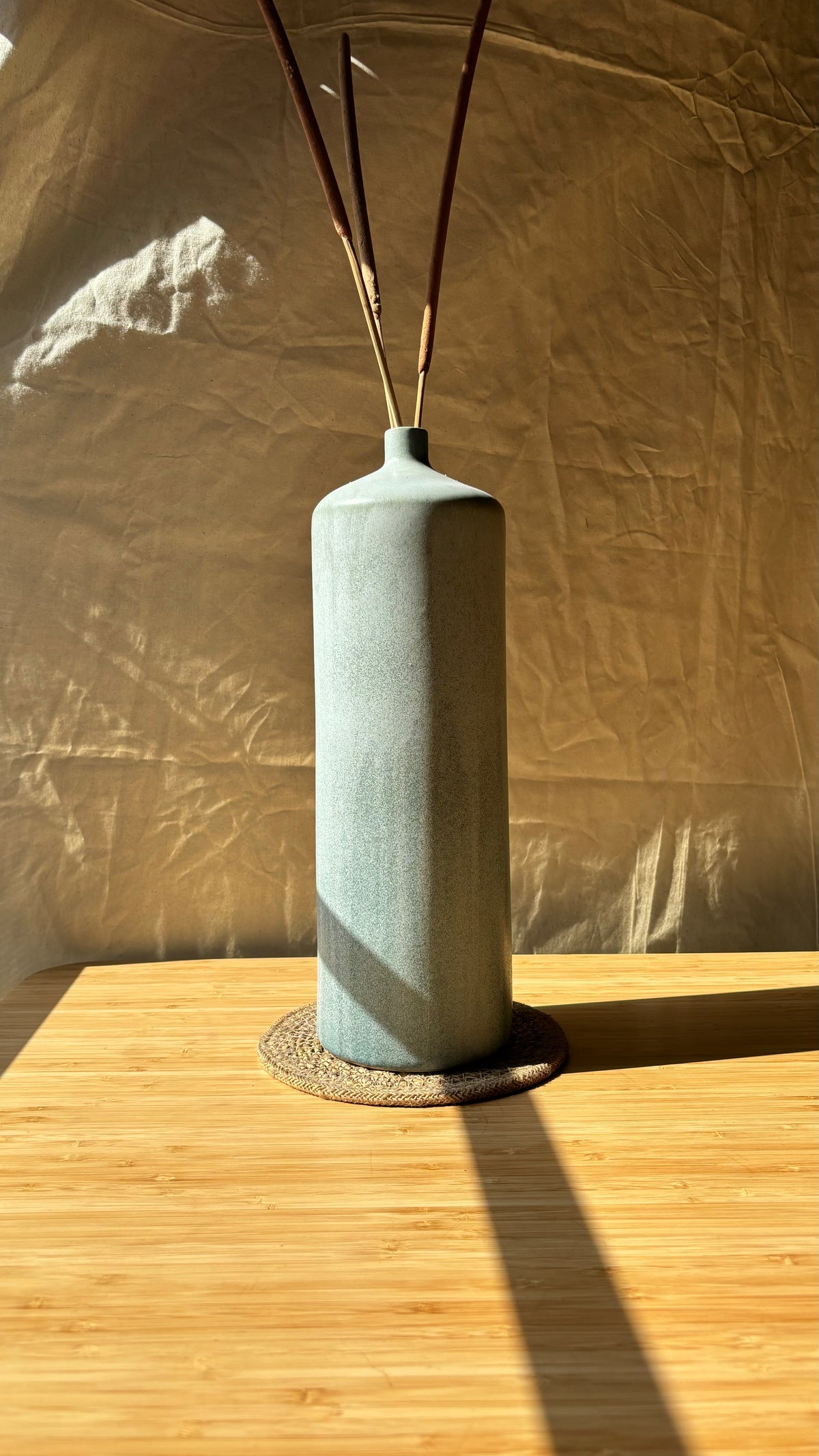 Gray Contemporary Decorative vase