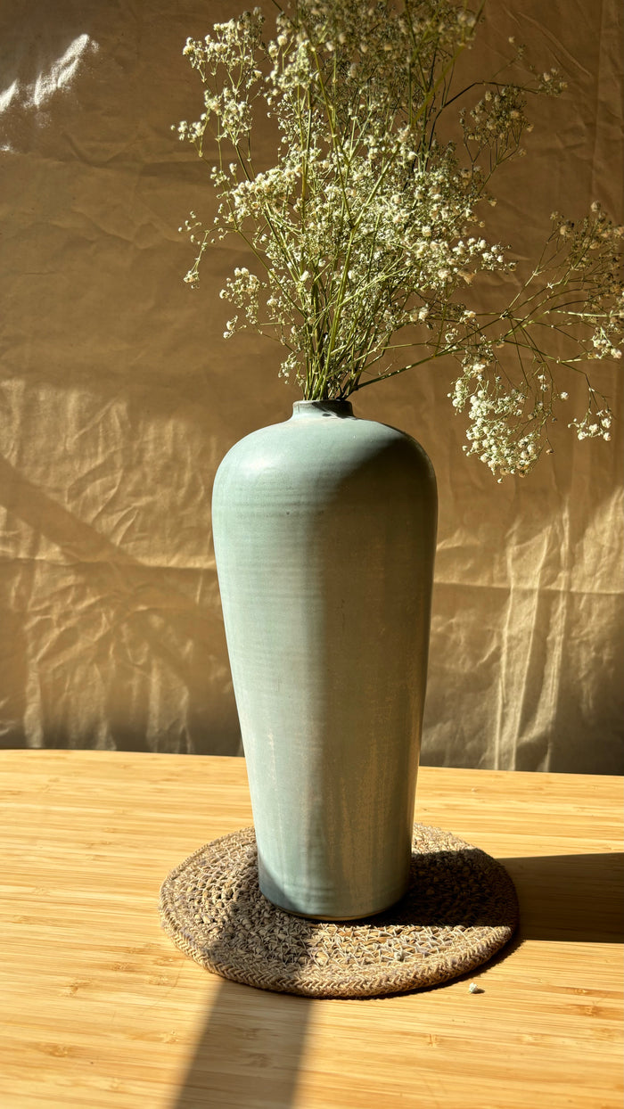 Hand Carved Ceramic Vase