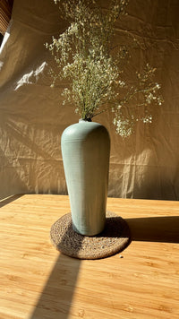 Hand Carved Ceramic Vase