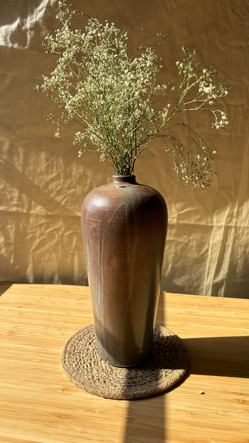 Brown Surface Finished Vase