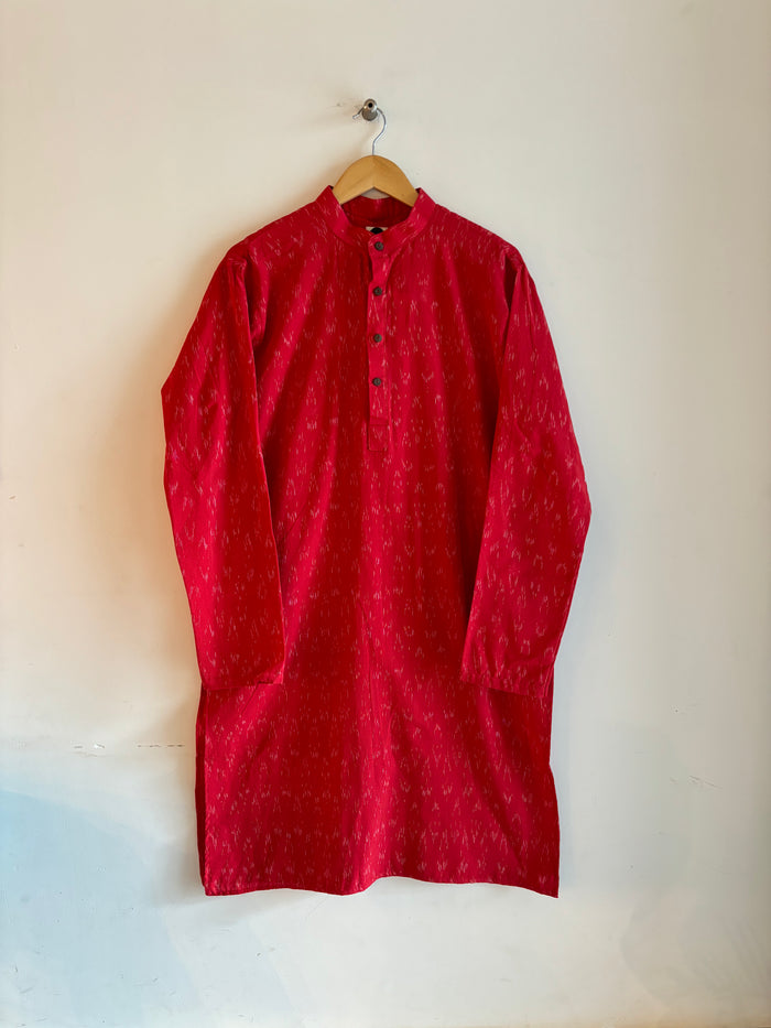 Red Printed Kurta