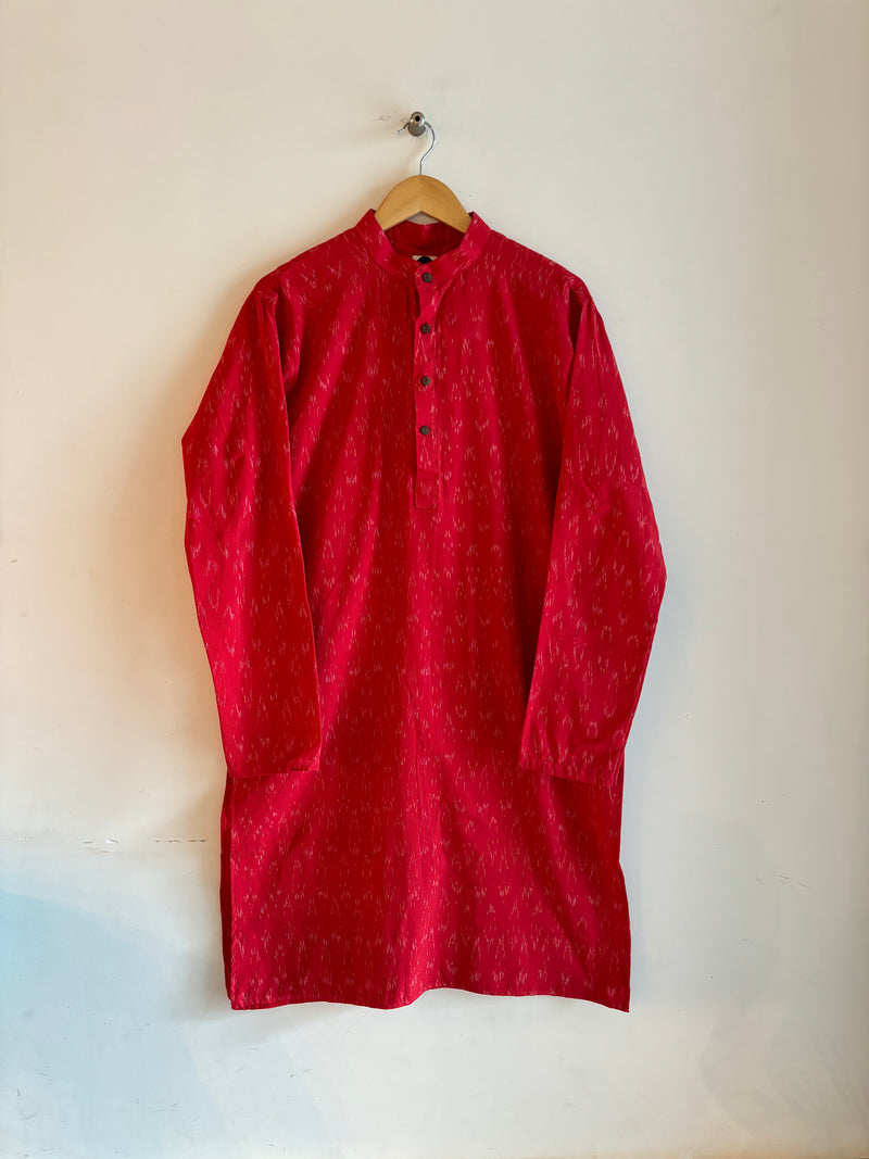 Red Printed Kurta