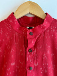 Red Printed Kurta