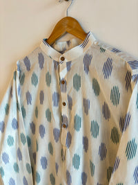 Ethnic White Printed kurta