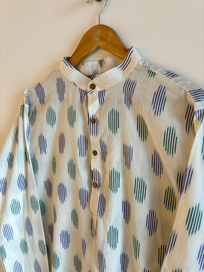 Ethnic White Printed kurta