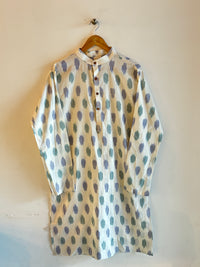Ethnic White Printed kurta