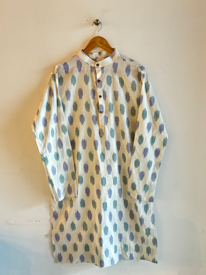 Ethnic White Printed kurta