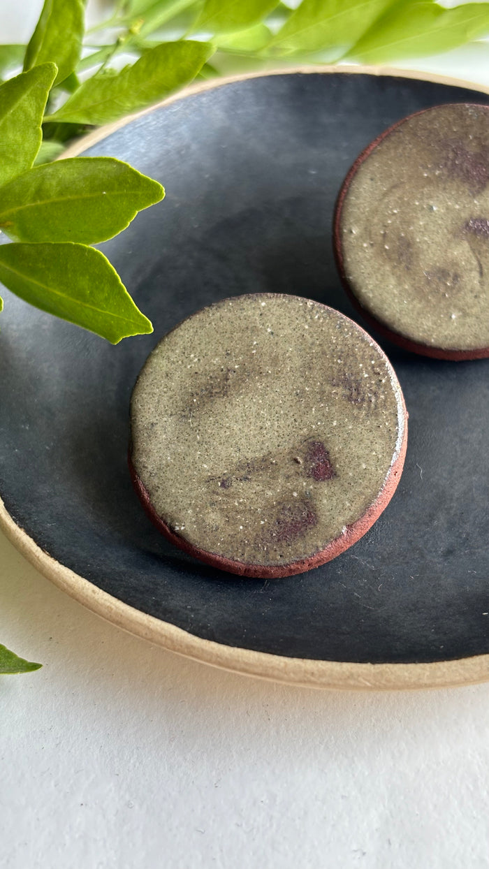 Textured Ceramic Earrings