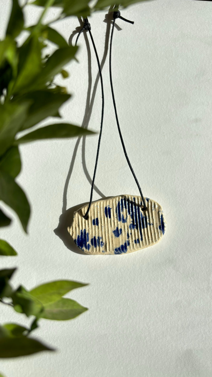 Textured Blue Neckpiece
