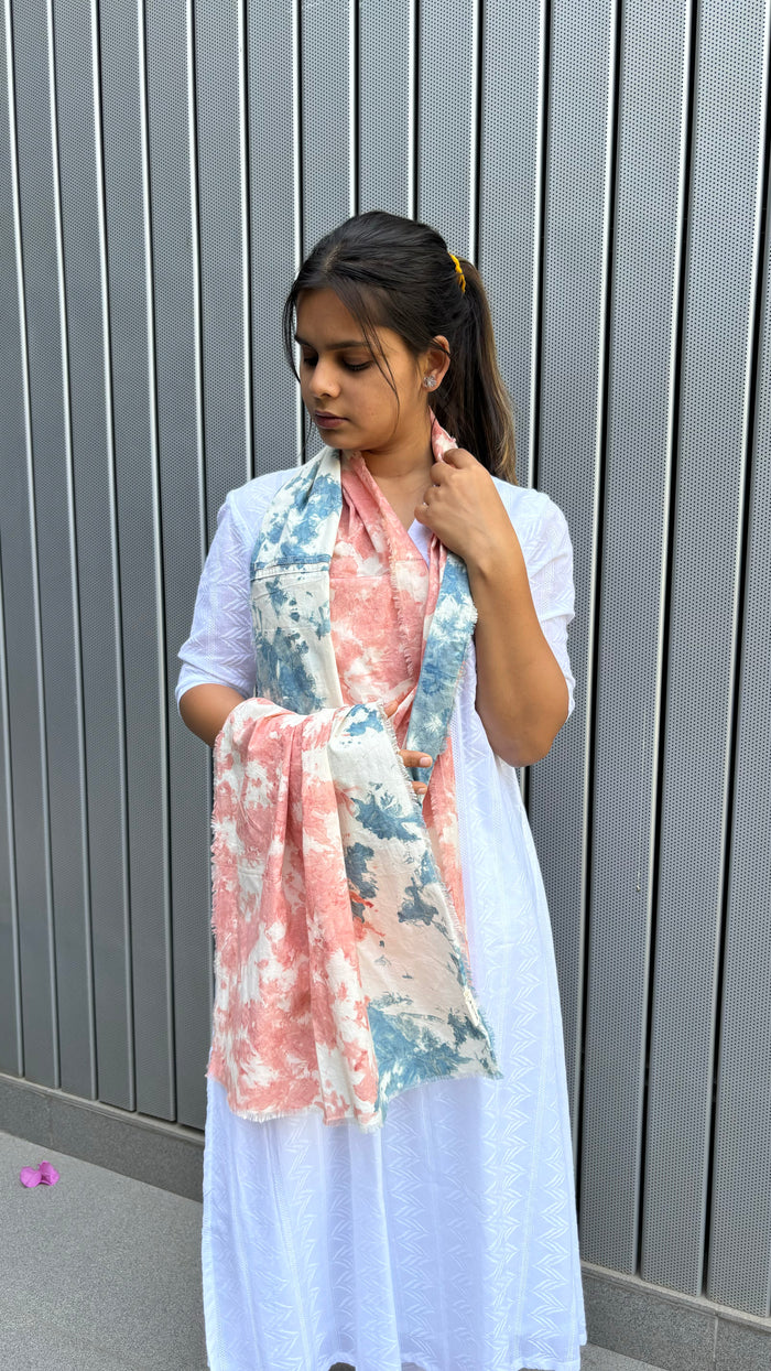 Tie And Dye Organic Cotton Stole