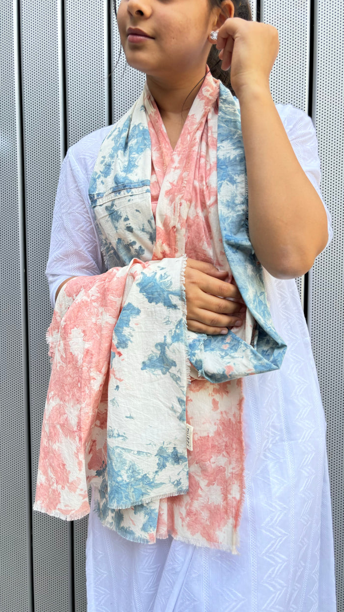 Tie And Dye Organic Cotton Stole