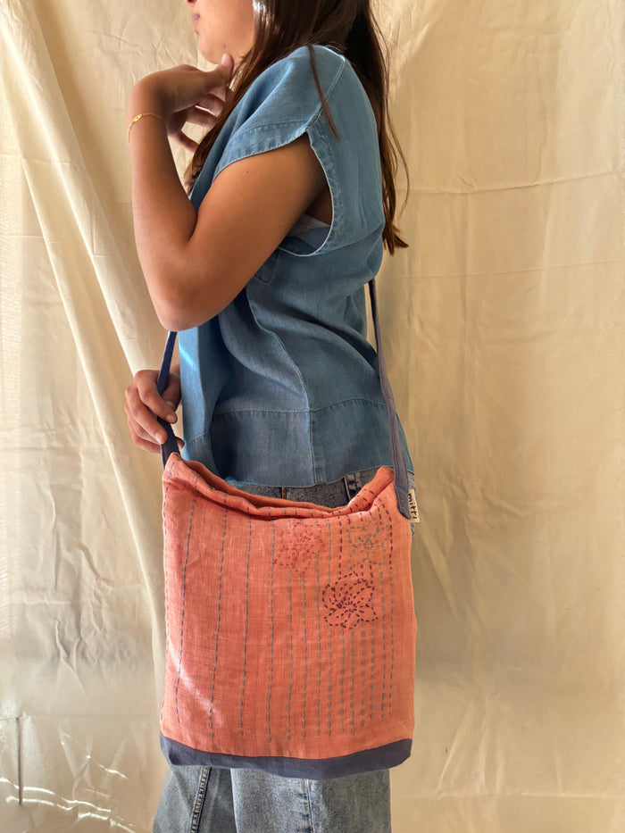 Peachy Stitched Sling