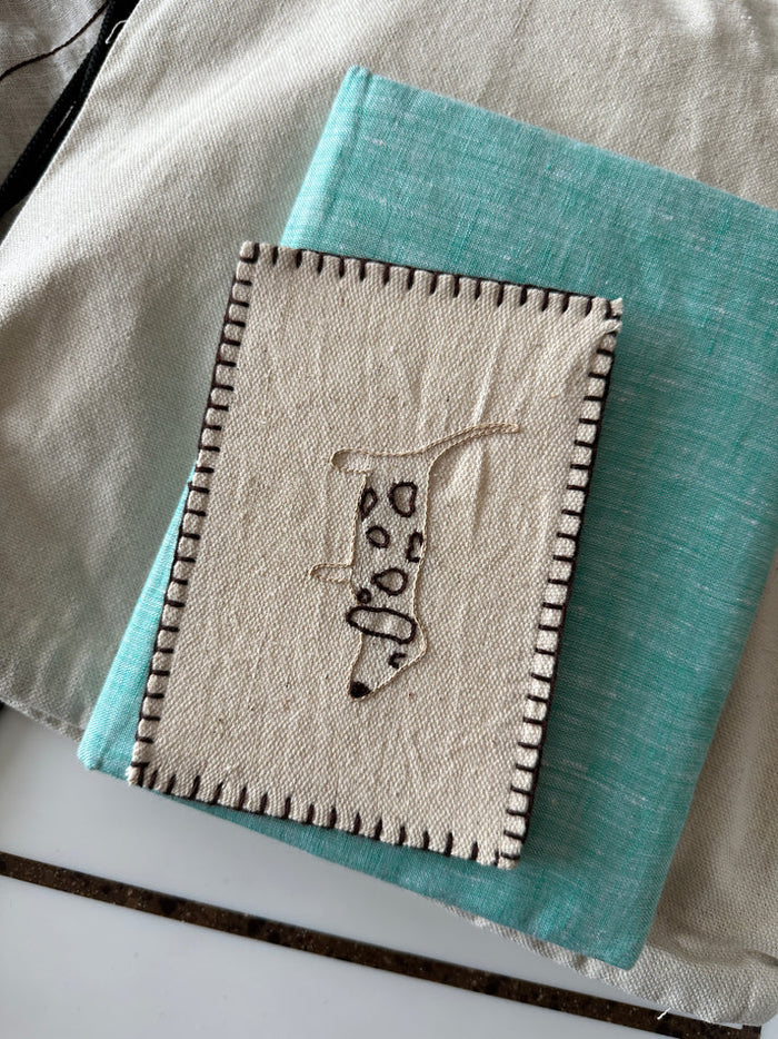 doggo Hand-Embroidered postcard