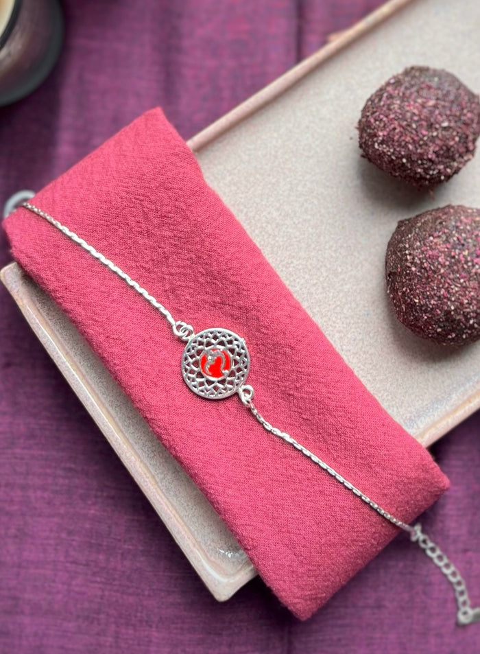 Chandrika Silver Rakhi
