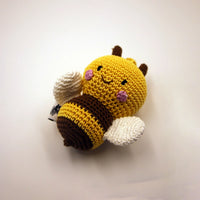 Crochet Honey Bee Keychain Toy