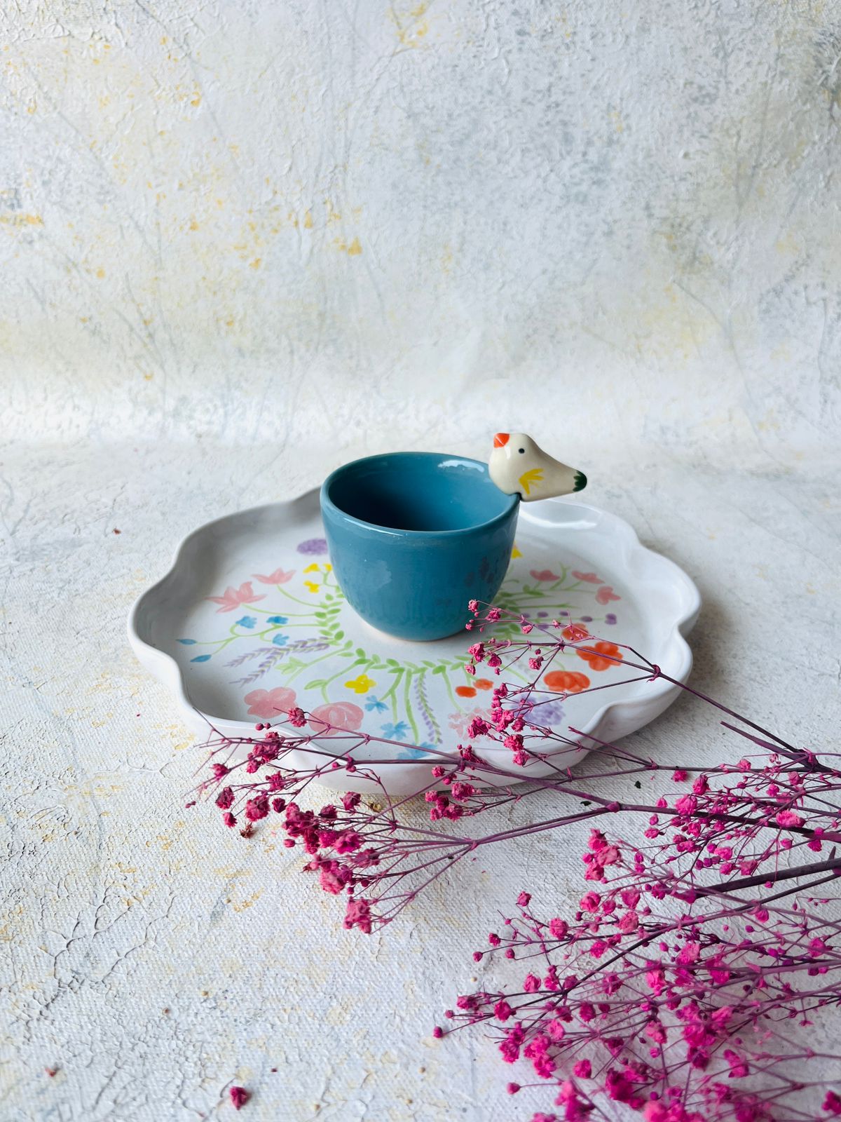Floral shape Chip and dip bowl