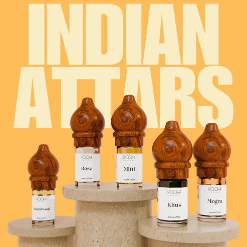 Traditional Indian Attars | Discovery Set | Set Of 5 | Handcrafted in Kannauj, India