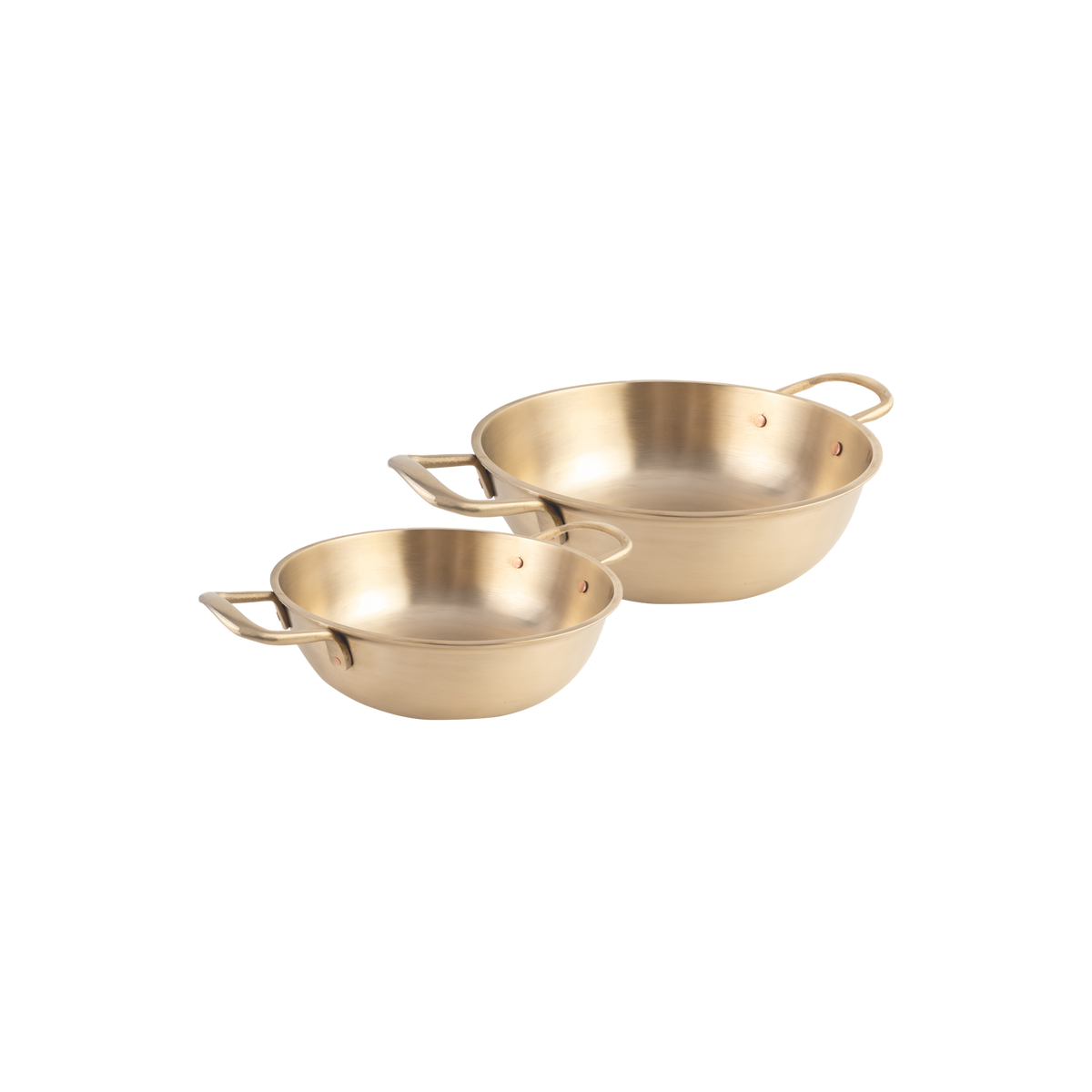 Bronze kadai with handle 4000ml handcrafted kansa traditional toxin-free cooking Mitti Lifestyle
