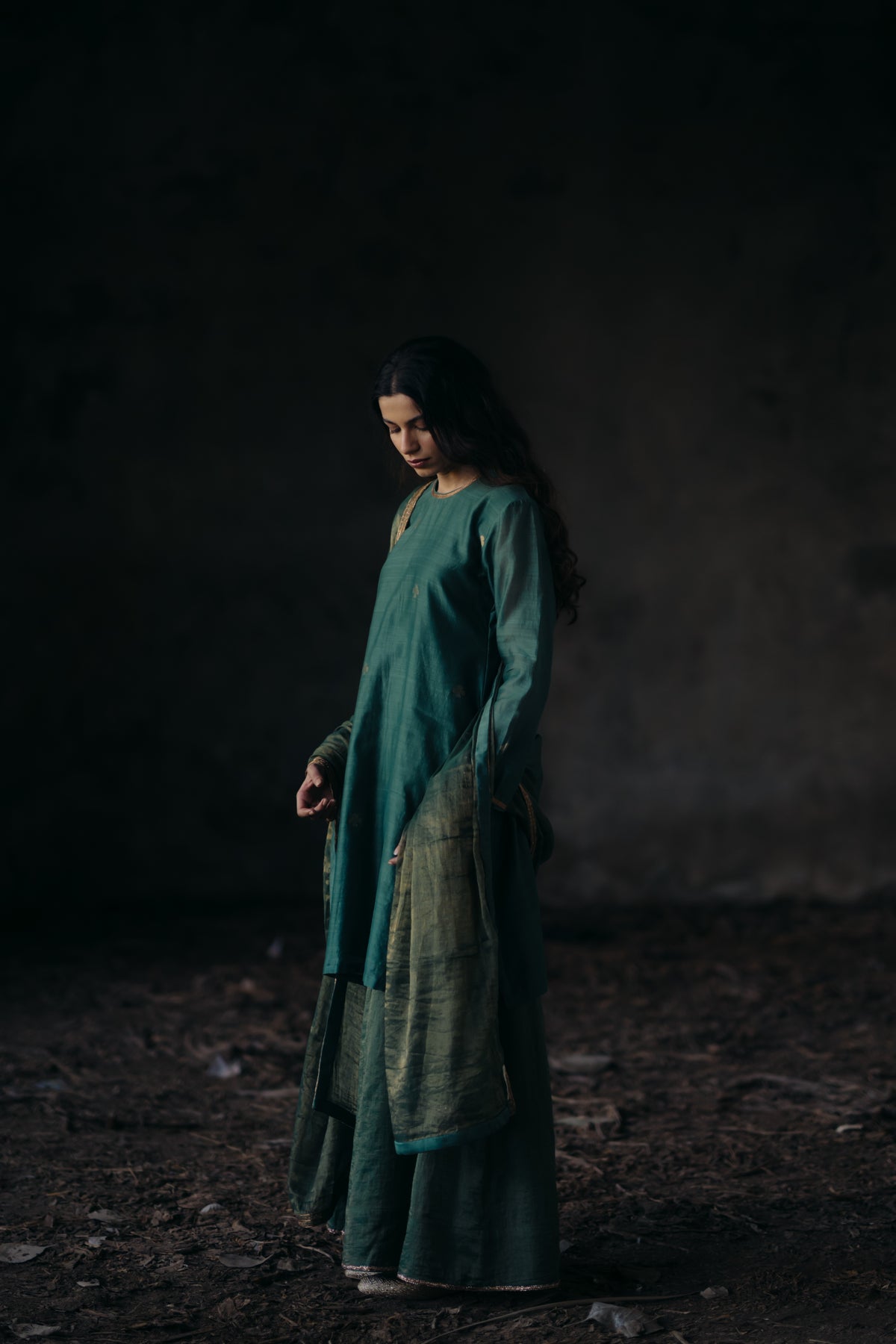 Flowers & moon kurta set